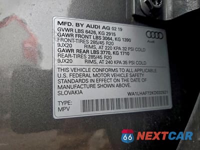 Zdjęcie 14 z 14 samochodu: 2019 AUDI Q7 PREMIUM PLUS VIN:WA1LHAF72KD032521 - miniatura