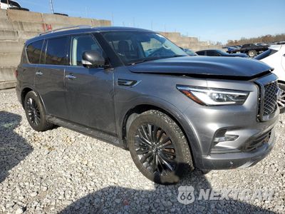 Czwarte zdjęcie samochodu z boku: 2021 INFINITI QX80 LUXE VIN:JN8AZ2AE2M9269106 - miniatura