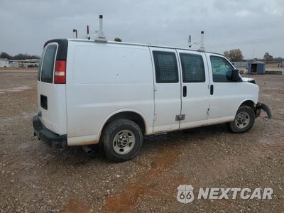 Trzecie zdjęcie samochodu z tyłu: 2010 GMC SAVANA DELIVERY VAN VIN:1GTZGFBA9A1164757 - miniatura