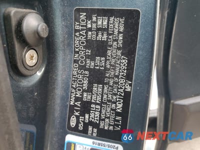 Zdjęcie 12 z 12 samochodu: 2011 KIA SOUL + VIN:KNDJT2A20B7329587 - miniatura