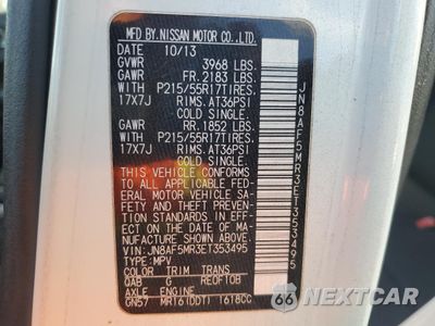 Zdjęcie 13 z 13 samochodu: 2014 NISSAN JUKE S VIN:JN8AF5MR3ET353495 - miniatura