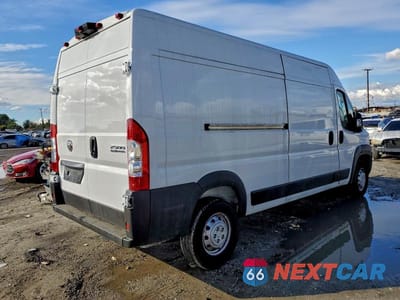 Trzecie zdjęcie samochodu z tyłu: 2023 RAM PROMASTER VAN VIN:3C6LRVDG7PE604144 - miniatura