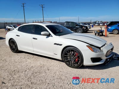 Czwarte zdjęcie samochodu z boku: 2017 MASERATI QUATTROPORTE GTS VIN:ZAM56PPS5H1228629 - miniatura