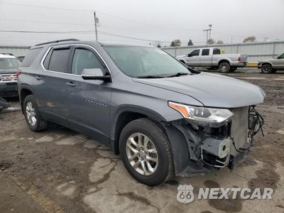 Czwarte zdjęcie samochodu z boku: 2019 CHEVROLET TRAVERSE LT VIN:1GNEVGKW4KJ285081 - miniatura