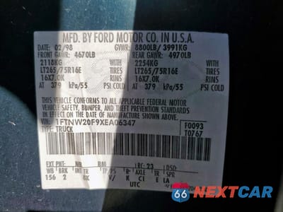 Zdjęcie 12 z 12 samochodu: 1999 FORD F250 SUPER DUTY VIN:1FTNW20F9XEA06347 - miniatura