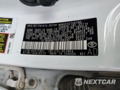 Zdjęcie 13 z 14 samochodu: 2014 TOYOTA COROLLA L VIN:2T1BURHE7EC106492 - miniatura