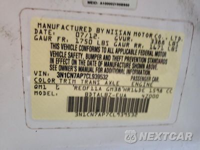 Zdjęcie 12 z 12 samochodu: 2012 NISSAN VERSA S VIN:3N1CN7AP7CL939532 - miniatura