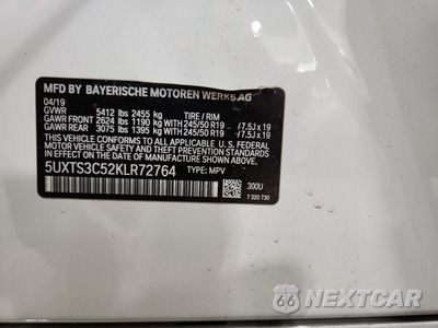 Zdjęcie 13 z 16 samochodu: 2019 BMW X3 XDRIVEM40I VIN:5UXTS3C52KLR72764 - miniatura