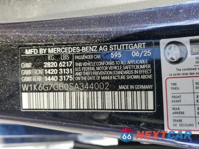 Zdjęcie 13 z 13 samochodu: 2025 MERCEDES-BENZ S 580 4MATIC VIN:W1K6G7GB0SA344002 - miniatura