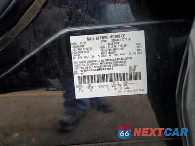 Zdjęcie 12 z 12 samochodu: 2021 FORD EDGE SE VIN:2FMPK3G94MBA11016 - miniatura