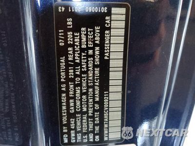 Zdjęcie 12 z 12 samochodu: 2012 VOLKSWAGEN EOS LUX VIN:WVWFW7AH5CV009211 - miniatura