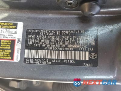 Zdjęcie 12 z 12 samochodu: 2011 TOYOTA CAMRY VIN:4T1BF3EK7BU629619 - miniatura