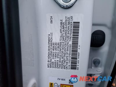 Zdjęcie 13 z 14 samochodu: 2025 HONDA ACCORD TOURING HYBRID VIN:1HGCY2F86SA000825 - miniatura