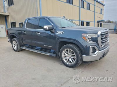 Czwarte zdjęcie samochodu z boku: 2021 GMC SIERRA C1500 SLT VIN:1GTP9EED9MZ302577 - miniatura