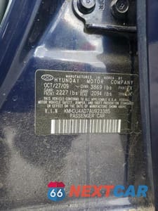 Zdjęcie 12 z 12 samochodu: 2010 HYUNDAI ELANTRA BLUE VIN:KMHDU4AD7AU923385 - miniatura