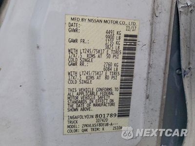 Zdjęcie 13 z 15 samochodu: 2018 NISSAN NV 2500 S VIN:1N6AF0LY0JN801789 - miniatura