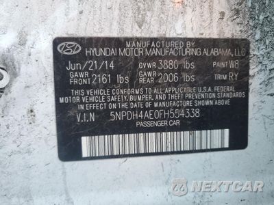 Zdjęcie 12 z 12 samochodu: 2015 HYUNDAI ELANTRA SE VIN:5NPDH4AE0FH554338 - miniatura