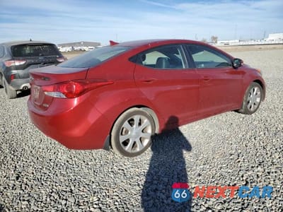 Trzecie zdjęcie samochodu z tyłu: 2012 HYUNDAI ELANTRA GLS VIN:KMHDH4AE5CU356268 - miniatura