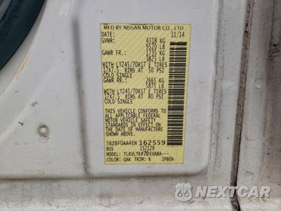 Zdjęcie 10 z 10 samochodu: 2014 NISSAN NV 3500 S VIN:5BZBF0AA4EN162559 - miniatura