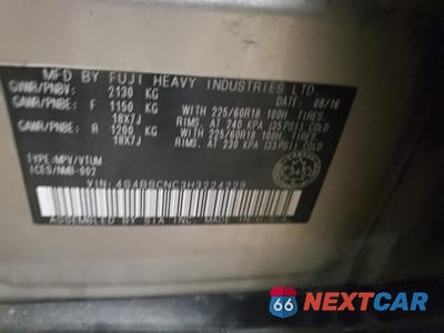 Zdjęcie 13 z 13 samochodu: 2017 SUBARU OUTBACK 2.5I LIMITED VIN:4S4BSCNC3H3224229 - miniatura