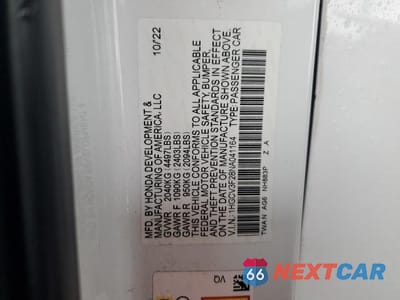 Zdjęcie 12 z 12 samochodu: 2022 HONDA ACCORD HYBRID SPORT VIN:1HGCV3F28NA041164 - miniatura