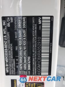 Zdjęcie 13 z 14 samochodu: 2024 MERCEDES-BENZ EQE SUV 350 4MATIC VIN:4JGGM1CBXRA052910 - miniatura