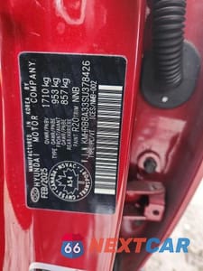 Zdjęcie 12 z 12 samochodu: 2025 HYUNDAI VENUE SE VIN:KMHRB8A33SU378426 - miniatura