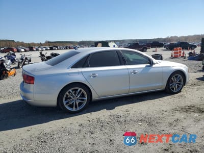 Trzecie zdjęcie samochodu z tyłu: 2014 AUDI A8 L QUATTRO VIN:WAURGAFDXEN004664 - miniatura