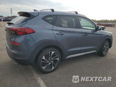 Trzecie zdjęcie samochodu z tyłu: 2021 HYUNDAI TUCSON LIMITED VIN:KM8J3CAL5MU406131 - miniatura
