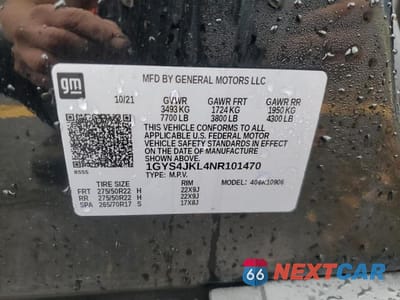 Zdjęcie 13 z 13 samochodu: 2022 CADILLAC ESCALADE ESV LUXURY VIN:1GYS4JKL4NR101470 - miniatura
