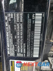 Zdjęcie 13 z 13 samochodu: 2020 MERCEDES-BENZ GLS 450 4MATIC VIN:4JGFF5KE2LA183345 - miniatura