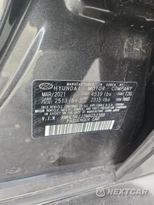 Zdjęcie 12 z 15 samochodu: 2021 HYUNDAI SONATA HYBRID VIN:KMHL54JJ2MA032389 - miniatura
