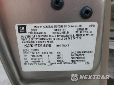 Zdjęcie 12 z 14 samochodu: 2002 CHEVROLET SILVERADO K1500 VIN:2GCEK19T221134163 - miniatura
