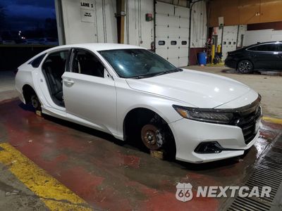 Czwarte zdjęcie samochodu z boku: 2021 HONDA ACCORD SPORT VIN:1HGCV1F31MA081291 - miniatura