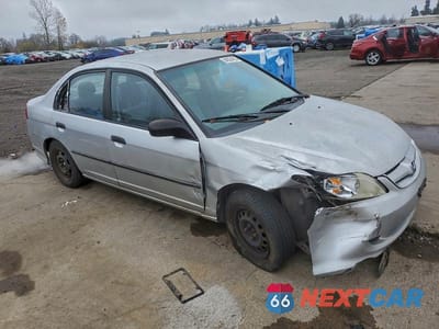 Czwarte zdjęcie samochodu z boku: 2003 HONDA CIVIC VIN:2HGES16314H633410 - miniatura