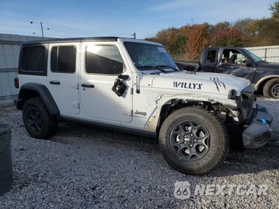 Czwarte zdjęcie samochodu z boku: 2023 JEEP WRANGLER 4XE VIN:1C4JJXN66PW642480 - miniatura