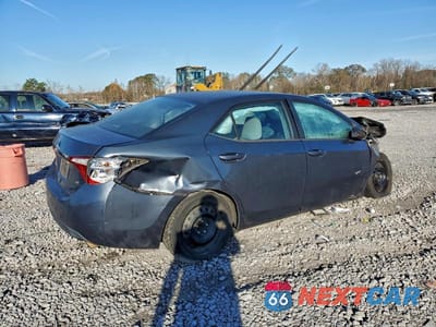 Trzecie zdjęcie samochodu z tyłu: 2015 TOYOTA COROLLA L VIN:5YFBURHE4FP271417 - miniatura