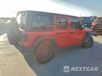Trzecie zdjęcie samochodu z tyłu: 2022 JEEP WRANGLER UNLIMITED SPORT VIN:1C4HJXDM5NW182028 - miniatura
