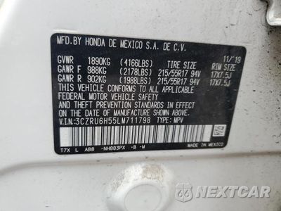 Zdjęcie 12 z 12 samochodu: 2020 HONDA HR-V EX VIN:3CZRU6H55LM711798 - miniatura