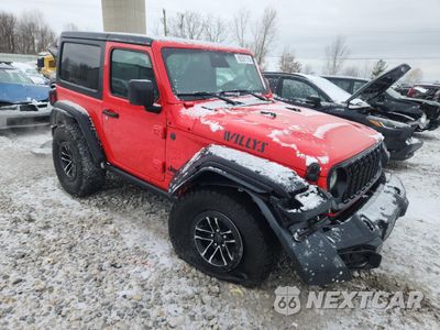 Czwarte zdjęcie samochodu z boku: 2025 JEEP WRANGLER SPORT VIN:1C4PJXAN6SW622407 - miniatura