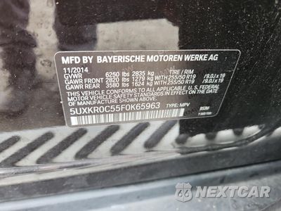 Zdjęcie 13 z 13 samochodu: 2015 BMW X5 XDRIVE35I VIN:5UXKR0C55F0K65963 - miniatura