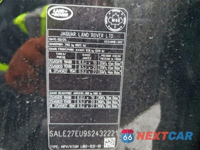 Zdjęcie 14 z 15 samochodu: 2025 LAND ROVER DEFENDER 110 X-DYNAMIC SE VIN:SALE27EU9S2432221 - miniatura