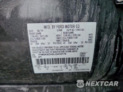 Zdjęcie 13 z 16 samochodu: 2020 FORD EXPLORER XLT VIN:1FMSK8DH0LGA32178 - miniatura