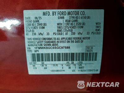 Zdjęcie 13 z 16 samochodu: 2025 FORD EXPLORER ST VIN:1FMWK8GC6SGC97588 - miniatura