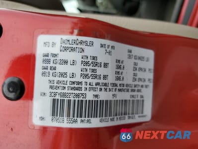 Zdjęcie 12 z 12 samochodu: 2002 CHRYSLER PT CRUISER LIMITED VIN:3C8FY68B22T208753 - miniatura