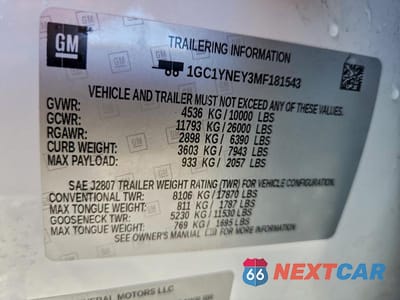 Zdjęcie 13 z 13 samochodu: 2021 CHEVROLET SILVERADO K2500 HEAVY DUTY LT VIN:1GC1YNEY3MF181543 - miniatura
