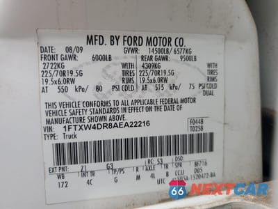 Zdjęcie 13 z 15 samochodu: 2010 FORD F450 SUPER DUTY VIN:1FTXW4DR8AEA22216 - miniatura
