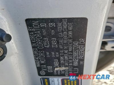 Zdjęcie 13 z 15 samochodu: 2008 KIA OPTIMA LX VIN:KNAGE123985272040 - miniatura