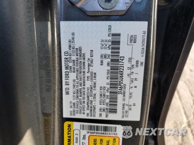 Zdjęcie 12 z 13 samochodu: 2019 FORD FUSION TITANIUM VIN:3FA6P0SU6KR231743 - miniatura