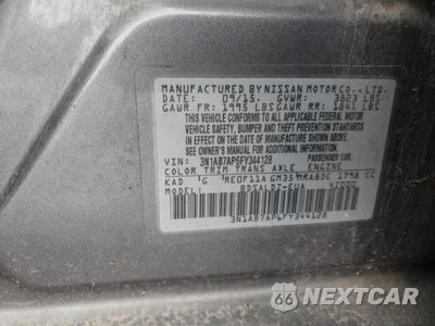 Zdjęcie 12 z 12 samochodu: 2015 NISSAN SENTRA SV VIN:3N1AB7AP6FY344128 - miniatura